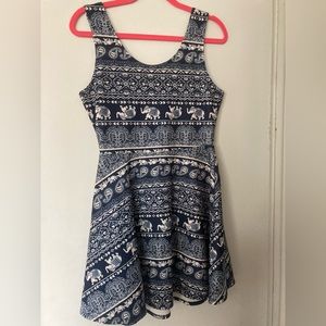 Cute elephant pattern dress